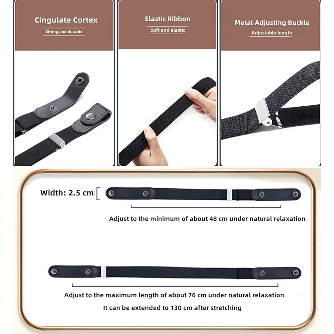 Buckle Free Elastic Belt