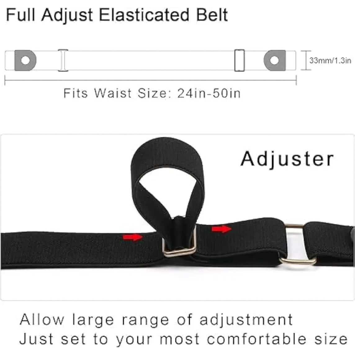 Buckle Free Elastic Belt