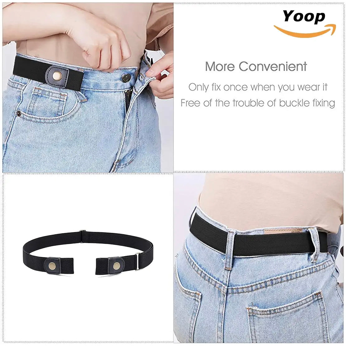 Buckle Free Elastic Belt
